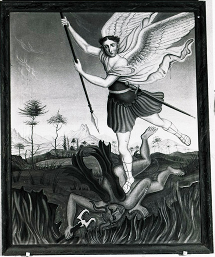 tableau : Saint Michel terrassant le dragon