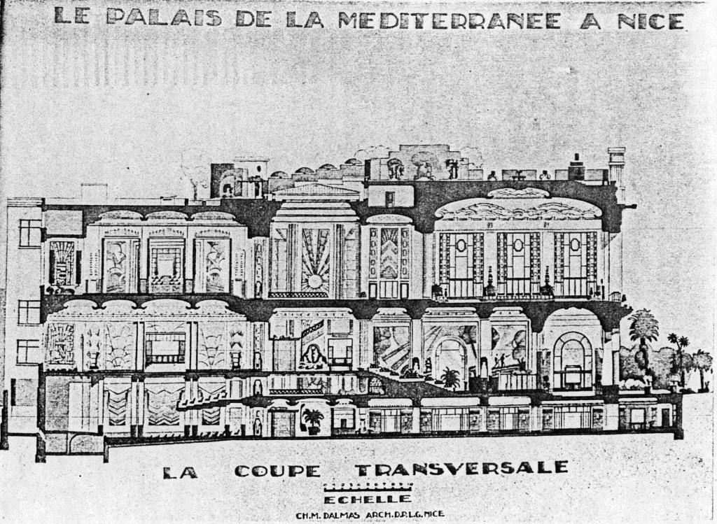 casino dit Palais de la Méditerranée, actuellement casino et hôtel de voyageurs dits Palais de la Méditerranée