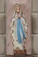 Statue (petite nature) : Vierge dite Notre-Dame-de-Lourdes