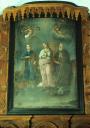 tableau : Sainte Barbe, saint Mammès, saint Antoine abbé