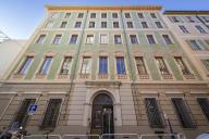 immeuble dit Palais Corvesy di Gorbio, devenu partie de l'Albergo dei Forestieri  ou Hôtel des Etrangers, actuellement mairie annexe