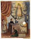 ex-voto, tableau : Demande de guérison d'une accouchée, Teresa Dalmasso