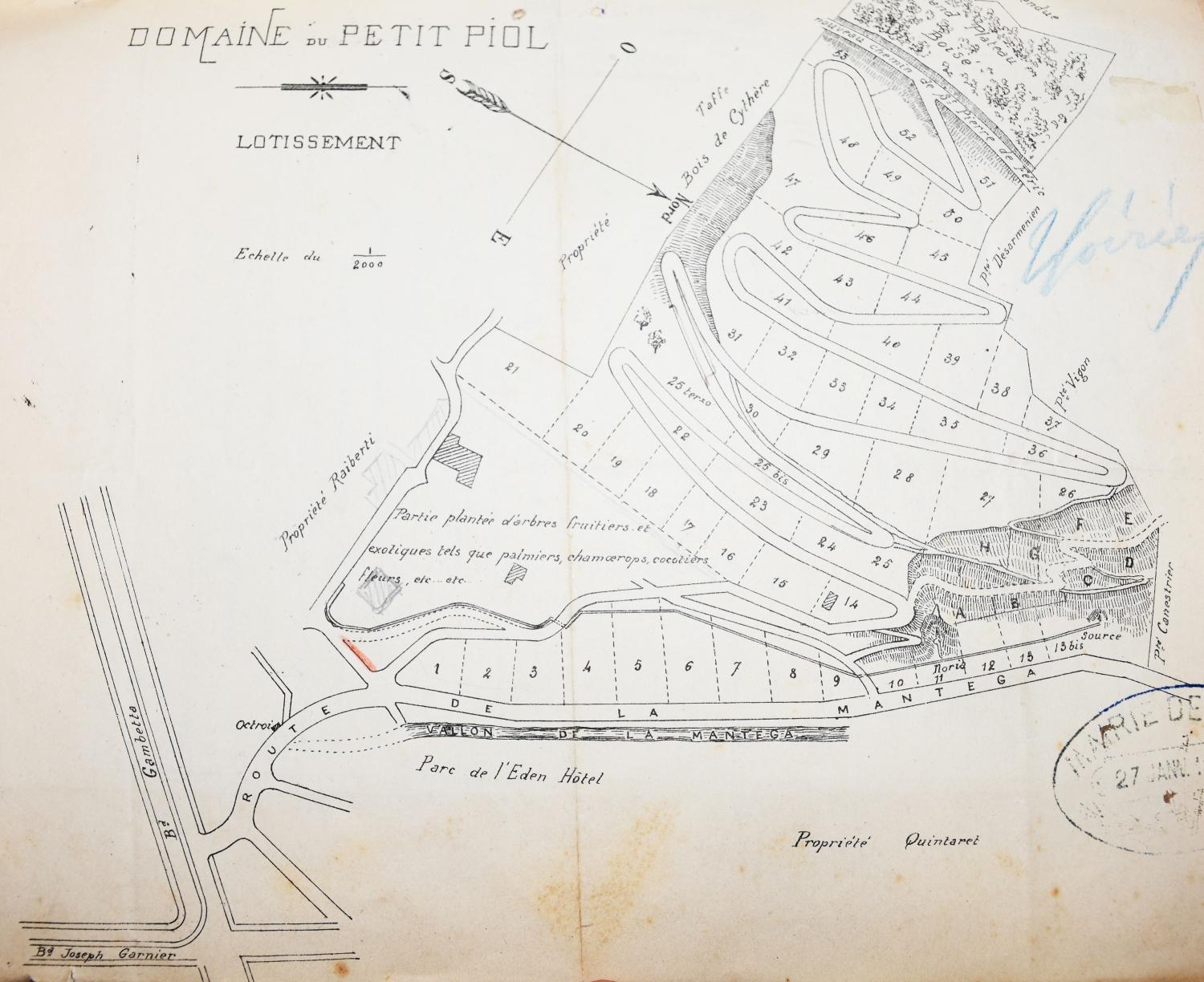 lotissement dit Domaine du petit Piol