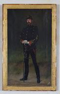 Tableau : portrait d'un lieutenant d'artillerie de la Troisième République, l'ami Dolléans