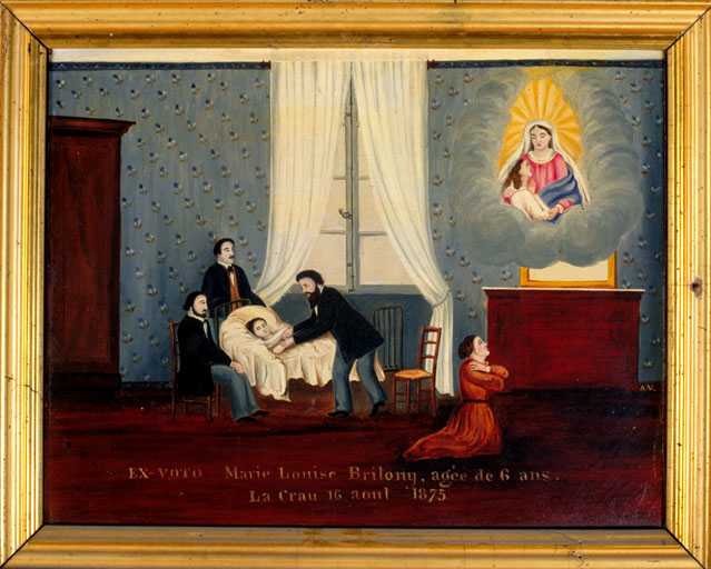 tableau, ex-voto : Demande de guérison de Marie-Louise Britony