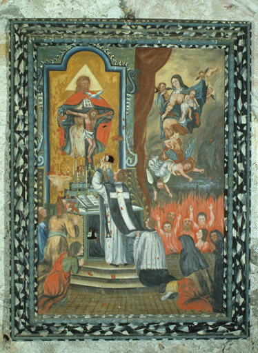 tableau : Messe pour les âmes du Purgatoire et Rosaire