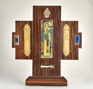 Croix-reliquaire de saint Basile, saint Grégoire de Nazianze et saint Jean Chrysostome