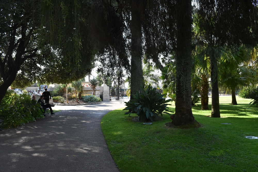 jardin public du palais Masséna, actuel musée de la ville, ancien jardin de la Villa Masséna