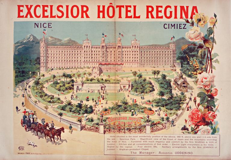 jardin d'agrément de l'Hôtel de voyageurs dit Excelsior Hôtel Regina, actuellement immeuble en copropriété