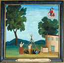 tableau, ex-voto : Chute de Nicolas Barbier et de Joachim Buscaye dans un puits