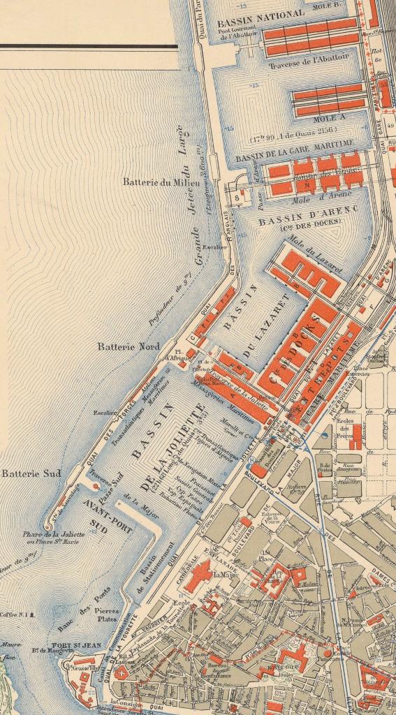 Marseille. Nouveau plan de la ville et de ses environs,1894.