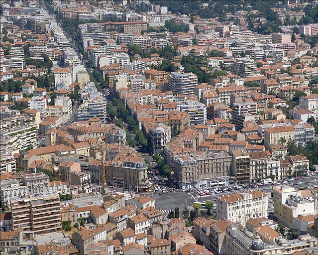 La percée du boulevard Carnot prise du sud.