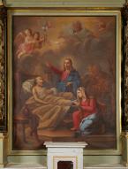 Tableau d'autel : Mort de saint Joseph