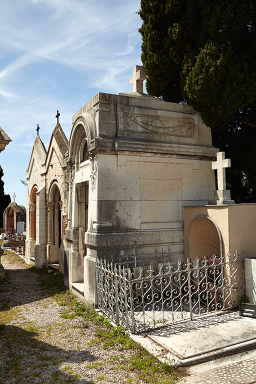 Tombeau des familles Ardoïno et Morelli di Popolo. Élévation latérale.