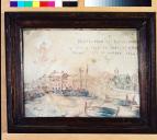 ex-voto, tableau : Vue du port de Beaulieu-sur-Mer