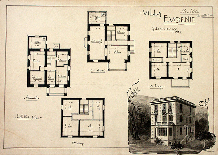 maison de villégiature dite Villa Eugénie, puis Villa Mi-Lou, puis Villa Drareg