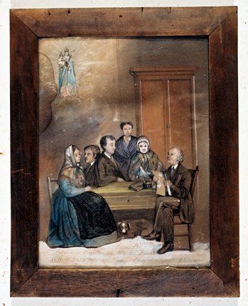 ex-voto, tableau : Famille autour d'un magistrat