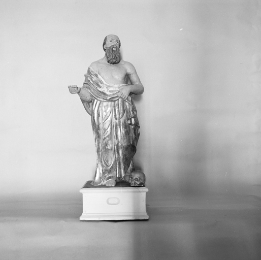 statue (demi nature) : saint Jérôme