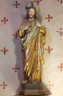 Statue (petite nature) : Christ du Sacré-Coeur