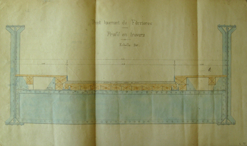 pont dit pont métallique ou pont basculant de Ferrières