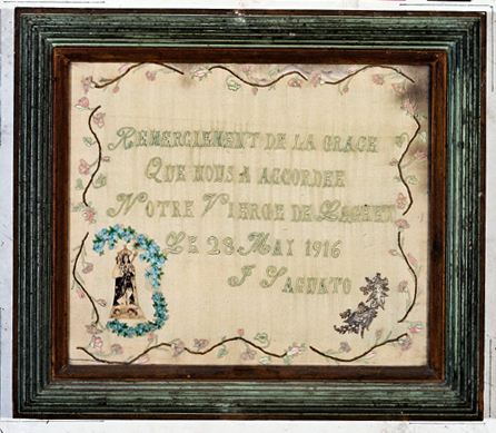 ex-voto, tableau : Remerciements (N° 5)