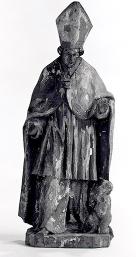 groupe sculpté (statuette) : Saint Claude