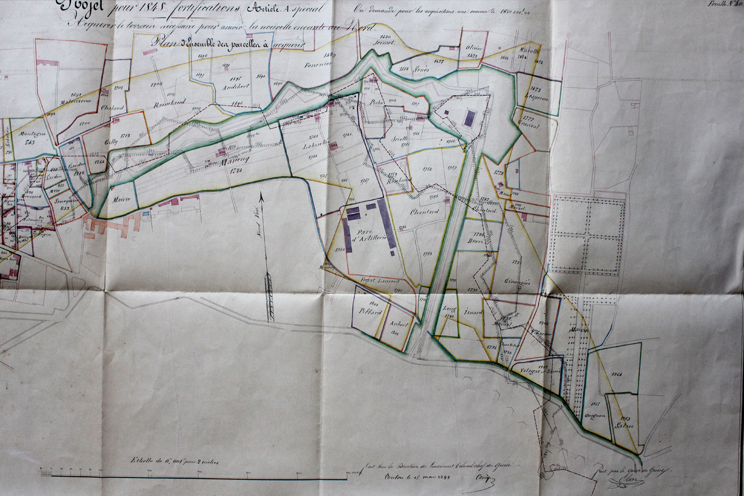 fortification d'agglomération, extension nord-ouest et darse Castigneau