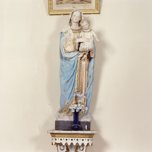 statue (petite nature) : Vierge à l'Enfant