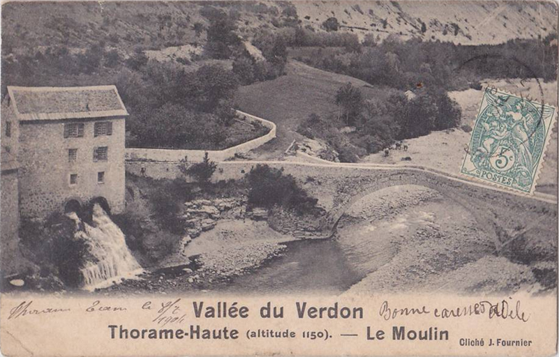 moulin à foulon et à farine puis scierie