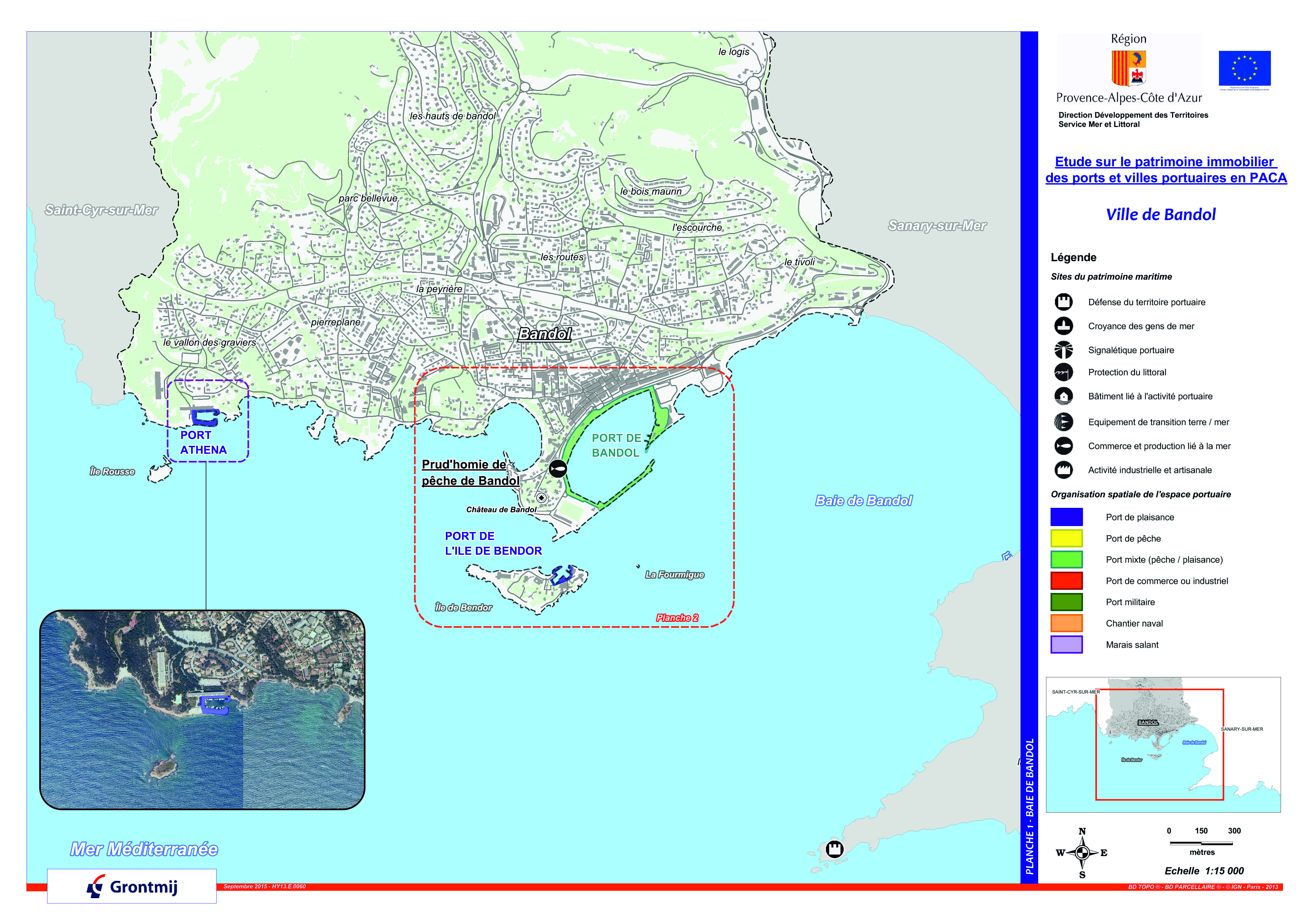 Ports et aménagements portuaires de la commune de Bandol