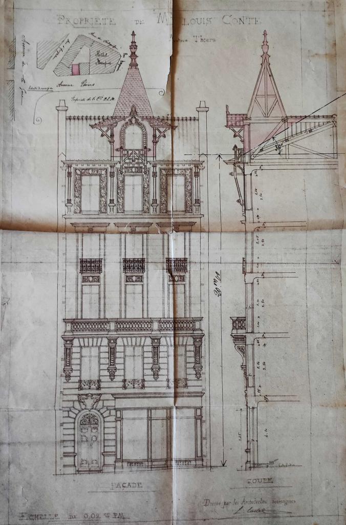 immeuble dit Le Tiercelet, un temps hôtel de voyageurs sous le nom de Hôtel Thiers ou Thiers Hôtel