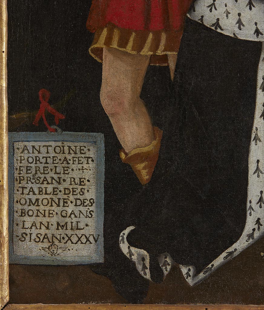 Tableau : Martyre de saint Pantaléon de Nicomédie ; cadre