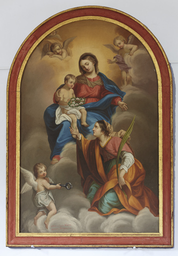 Tableau : Vierge à l'Enfant et sainte Agathe