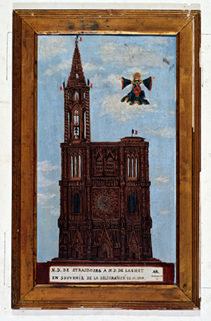 ex-voto, tableau : Cathédrale Notre-Dame de Strasbourg à Notre-Dame de Laghet