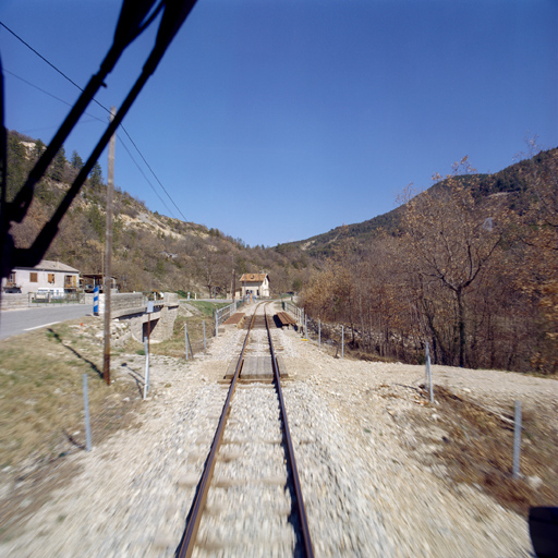 voie ferrée des Chemins de fer de Provence dite du Train des pignes