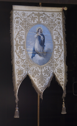 Bannière de procession : Vierge de l'Immaculée Conception