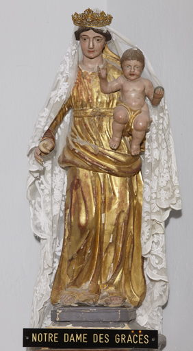 Statue (petite nature) : Vierge à l'Enfant