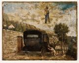 ex-voto, tableau : Chute d'un enfant tombant d'une voiture automobile