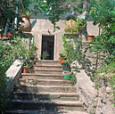 Escalier de jardin.