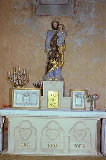 autel (2, en pendant) : des autels de la Vierge et de saint Joseph