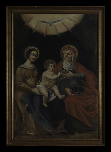 Tableau, cadre : Vierge à l'Enfant et sainte Anne