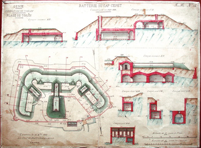 Batterie du Cap Cépet construite en 1879-1880.