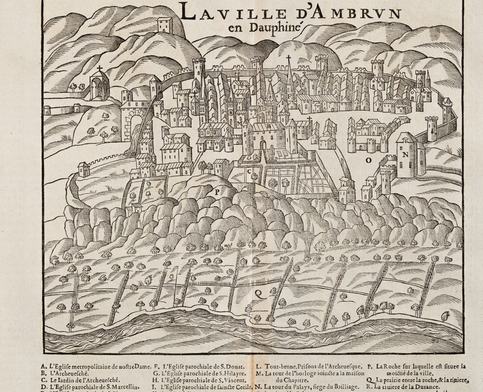 La ville d'Ambrun en Dauphiné, 1575.