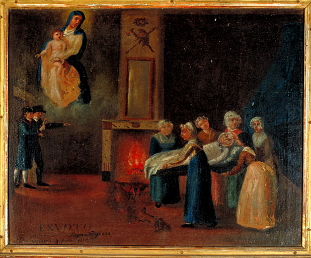 tableau, ex-voto : Demande de guérison de Madame Reymondi