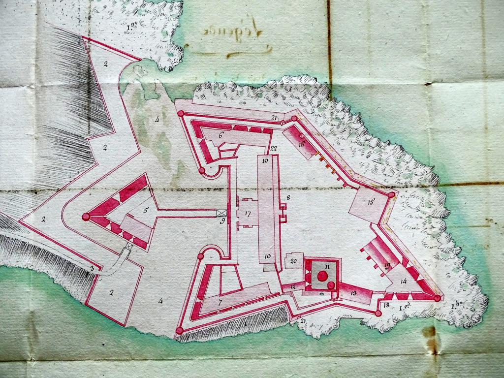 Plan du fort de Bouc pour servir au projets de 1783, 1782.