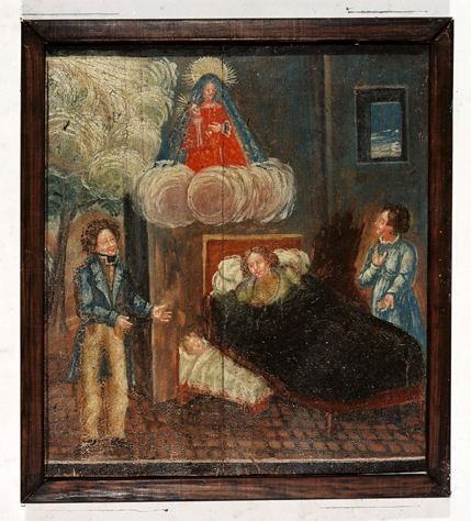 ex-voto, tableau : Naissance d'un enfant