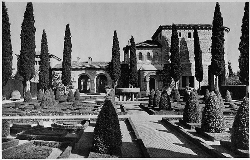 jardin d'agrément dit Jardin Romain du Château Lou Seuil