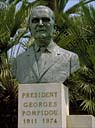 monument à Georges Pompidou président de la République française