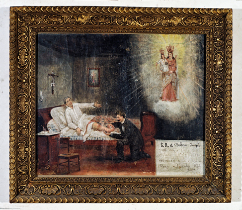 ex-voto, tableau : Demande de guérison d'un homme, Joseph Dalbera