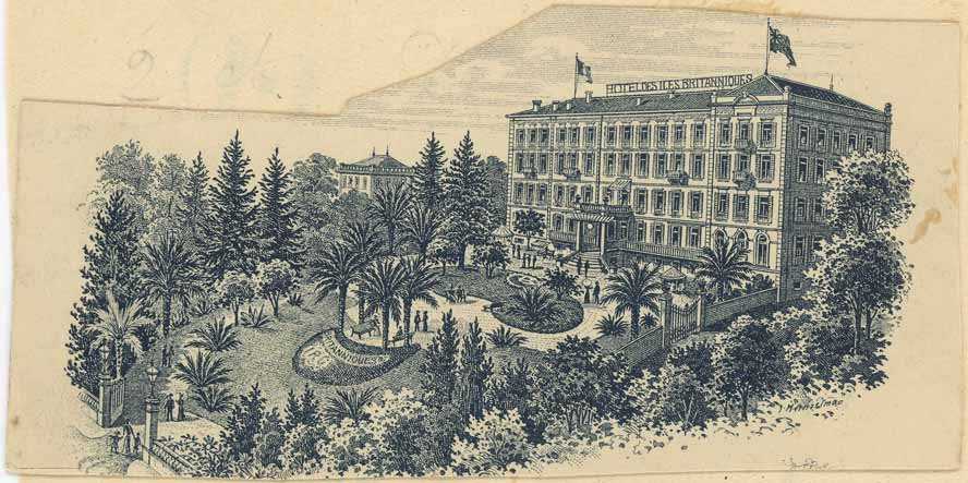 hôtel de voyageurs dit Hôtel des Iles Britanniques, actuellement immeuble dit Résidence Provençale